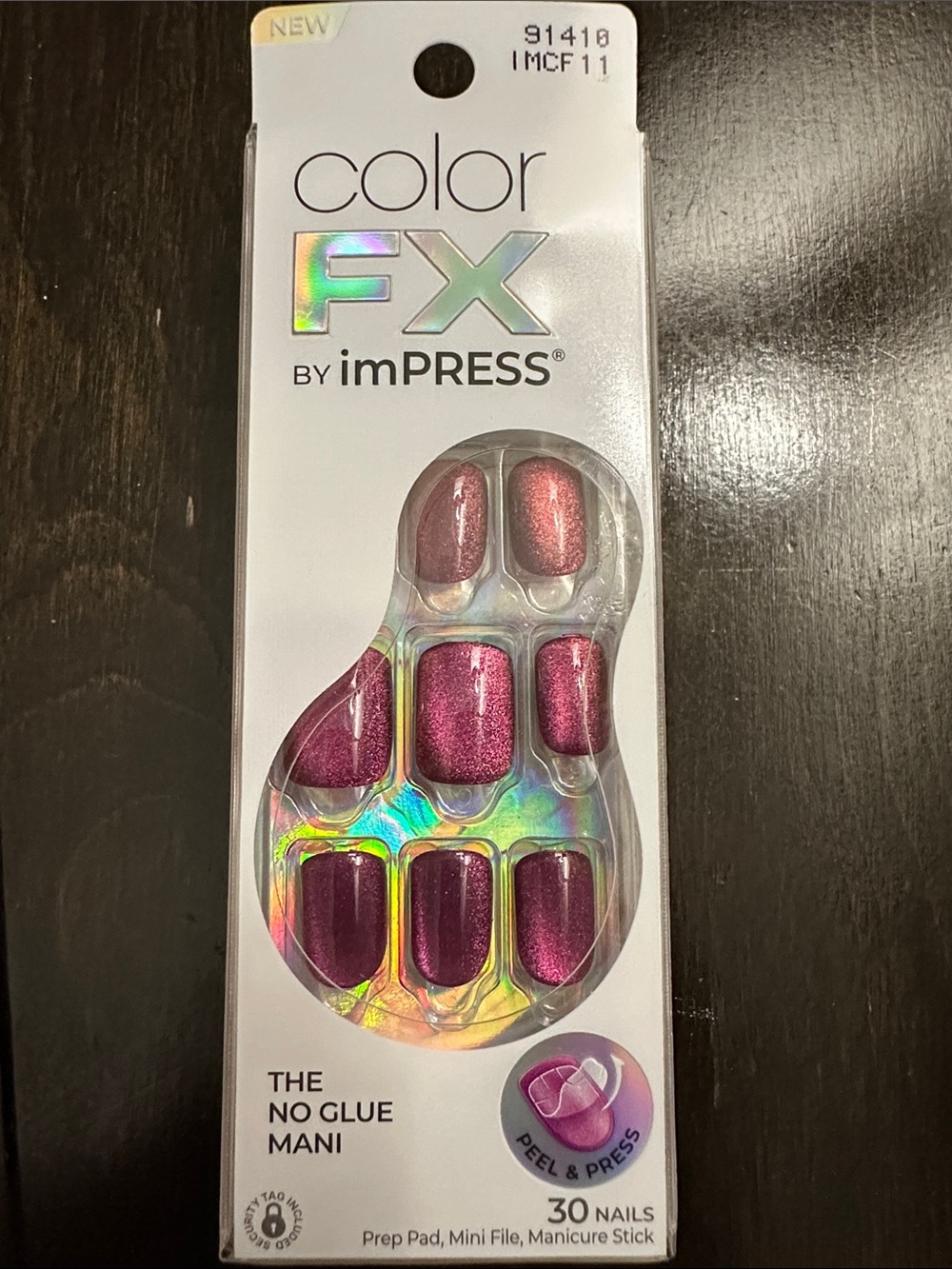 imPRESS Color FX Press-On Nails — Shimmering Magenta